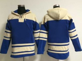 Wholesale Cheap Blue Jays Blank Blue Sawyer Hooded Sweatshirt MLB Hoodie