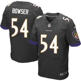 Wholesale Cheap Nike Ravens #54 Tyus Bowser Black Alternate Men\'s Stitched NFL New Elite Jersey