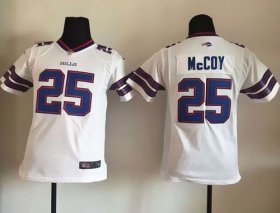 Wholesale Cheap Nike Bills #25 LeSean McCoy White Youth Stitched NFL New Elite Jersey