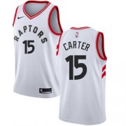 Cheap Youth Toronto Raptors #15 Vince Carter White Basketball Swingman Association Edition Jersey
