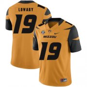 Wholesale Cheap Missouri Tigers 19 Jack Lowary Gold Nike College Football Jersey