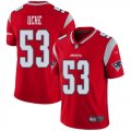 Wholesale Cheap Nike Patriots #53 Josh Uche Red Men's Stitched NFL Limited Inverted Legend Jersey