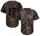 Wholesale Cheap Indians #17 Yonder Alonso Camo Realtree Collection Cool Base Stitched MLB Jersey