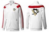 Wholesale Cheap NHL Pittsburgh Penguins Zip Jackets White-2