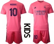 Wholesale Cheap Youth 2020-2021 club Real Madrid away 10 pink Soccer Jerseys
