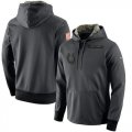 Wholesale Cheap Men's Indianapolis Colts Nike Anthracite Salute to Service Player Performance Hoodie