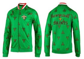 Wholesale Cheap NFL New Orleans Saints Heart Jacket Green