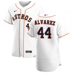 Wholesale Cheap Men\'s Houston Astros #44 Yordan Alvarez Nike White Home 2020 Authentic Player MLB Jersey