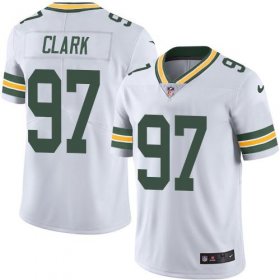 Wholesale Cheap Nike Packers #97 Kenny Clark White Men\'s Stitched NFL Vapor Untouchable Limited Jersey