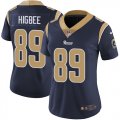Wholesale Cheap Nike Rams #89 Tyler Higbee Navy Blue Team Color Women's Stitched NFL Vapor Untouchable Limited Jersey