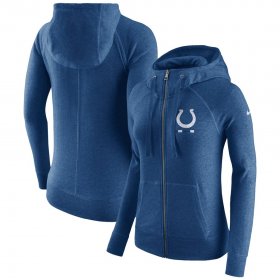 Wholesale Cheap Indianapolis Colts Nike Women\'s Gym Vintage Full-Zip Hoodie Royal
