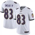 Wholesale Cheap Nike Ravens #83 Willie Snead IV White Men's Stitched NFL Vapor Untouchable Limited Jersey