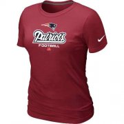 Wholesale Cheap Women's Nike New England Patriots Critical Victory NFL T-Shirt Red