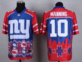 Wholesale Cheap Nike Giants #10 Eli Manning Blue Men\'s Stitched NFL Elite Noble Fashion Jersey