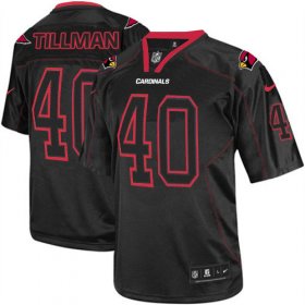 Wholesale Cheap Nike Cardinals #40 Pat Tillman Lights Out Black Men\'s Stitched NFL Elite Jersey