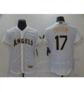 Wholesale Cheap Men's Nike Los Angeles Angels #17 Shohei Ohtani White Elite Throwback Baseball Jersey