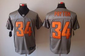 Wholesale Cheap Nike Bears #34 Walter Payton Grey Shadow Men\'s Stitched NFL Elite Jersey