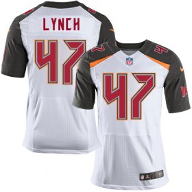 Wholesale Cheap Nike Buccaneers #47 John Lynch White Men\'s Stitched NFL New Elite Jersey