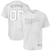 Wholesale Cheap Kansas City Royals Majestic 2019 Players' Weekend Flex Base Authentic Roster Custom Jersey White