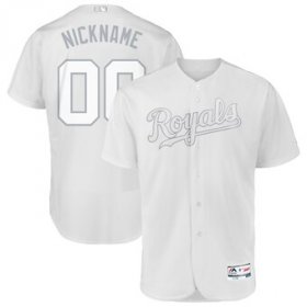 Wholesale Cheap Kansas City Royals Majestic 2019 Players\' Weekend Flex Base Authentic Roster Custom Jersey White