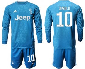 Wholesale Cheap Juventus #10 Dybala Third Long Sleeves Soccer Club Jersey