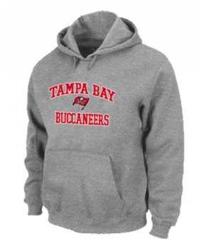 Wholesale Cheap Tampa Bay Buccaneers Heart & Soul Pullover Hoodie Grey