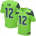 Wholesale Cheap Nike Seahawks #12 Fan Green Men's Stitched NFL Elite Rush Jersey