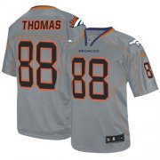 Wholesale Cheap Nike Broncos #88 Demaryius Thomas Lights Out Grey Men's Stitched NFL Elite Jersey