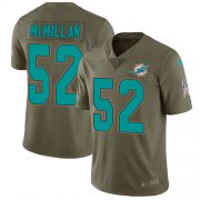 Wholesale Cheap Nike Dolphins #52 Raekwon McMillan Olive Men's Stitched NFL Limited 2017 Salute to Service Jersey