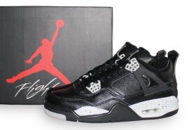 Wholesale Cheap Air Jordan 4 Oreo Shoes Oreo Black/gray