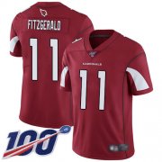 Wholesale Cheap Nike Cardinals #11 Larry Fitzgerald Red Team Color Men's Stitched NFL 100th Season Vapor Limited Jersey