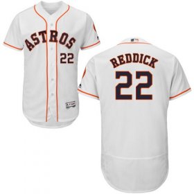 Wholesale Cheap Astros #22 Josh Reddick White Flexbase Authentic Collection Stitched MLB Jersey