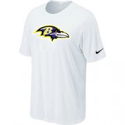 Wholesale Cheap Nike Baltimore Ravens Sideline Legend Authentic Logo Dri-FIT NFL T-Shirt White
