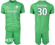 Wholesale Cheap Marseille #30 Mandanda Green Goalkeeper Soccer Club Jersey