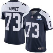 Wholesale Cheap Nike Cowboys #73 Joe Looney Navy Blue Thanksgiving Men's Stitched With Established In 1960 Patch NFL Vapor Untouchable Limited Throwback Jersey