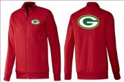 Wholesale Cheap NFL Green Bay Packers Team Logo Jacket Red