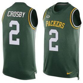 Wholesale Cheap Nike Packers #2 Mason Crosby Green Team Color Men\'s Stitched NFL Limited Tank Top Jersey