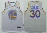 Wholesale Cheap Men's Golden State Warriors #30 Stephen Curry Revolution 30 Swingman 2014 New Gray Jersey