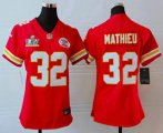 Wholesale Cheap Women's Kansas City Chiefs #32 Tyrann Mathieu Red 2021 Super Bowl LV Vapor Untouchable Stitched Nike Limited NFL Jersey