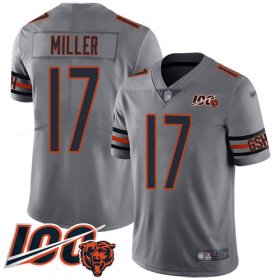 Wholesale Cheap Nike Bears #17 Anthony Miller Silver Men\'s Stitched NFL Limited Inverted Legend 100th Season Jersey