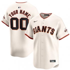 Cheap Men\'s San Francisco Giants Active Player Custom Cream Home Limited Baseball Stitched Jersey