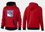 Wholesale Cheap New York Rangers Pullover Hoodie Red & Black