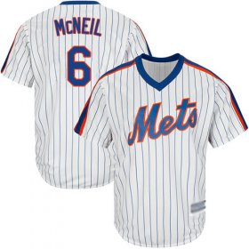 Wholesale Cheap Mets #6 Jeff McNeil White(Blue Strip) Alternate Cool Base Stitched Youth MLB Jersey