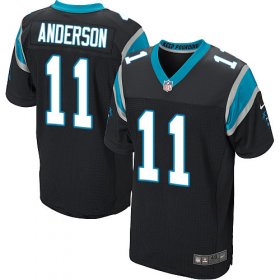 Wholesale Cheap Nike Panthers #11 Robby Anderson Black Team Color Men\'s Stitched NFL Vapor Untouchable Elite Jersey