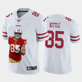 Cheap San Francisco 49ers #85 George Kittle Nike Team Hero 1 Vapor Limited NFL 100 Jersey White