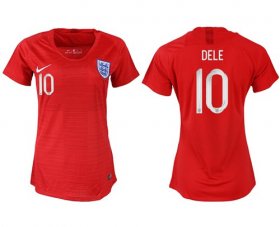 Wholesale Cheap Women\'s England #10 Dele Away Soccer Country Jersey