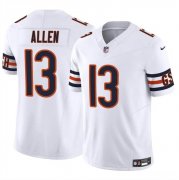 Cheap Men's Chicago Bears #13 Keenan Allen White 2023 F.U.S.E. Vapor Football Stitched Jersey