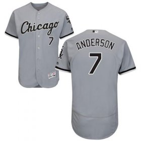 Wholesale Cheap White Sox #7 Tim Anderson Grey Flexbase Authentic Collection Stitched MLB Jersey