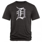 Wholesale Cheap Detroit Tigers Fanatics Apparel Platinum Collection Tri-Blend T-Shirt Black