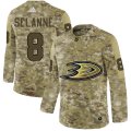 Wholesale Cheap Adidas Ducks #8 Teemu Selanne Camo Authentic Stitched NHL Jersey